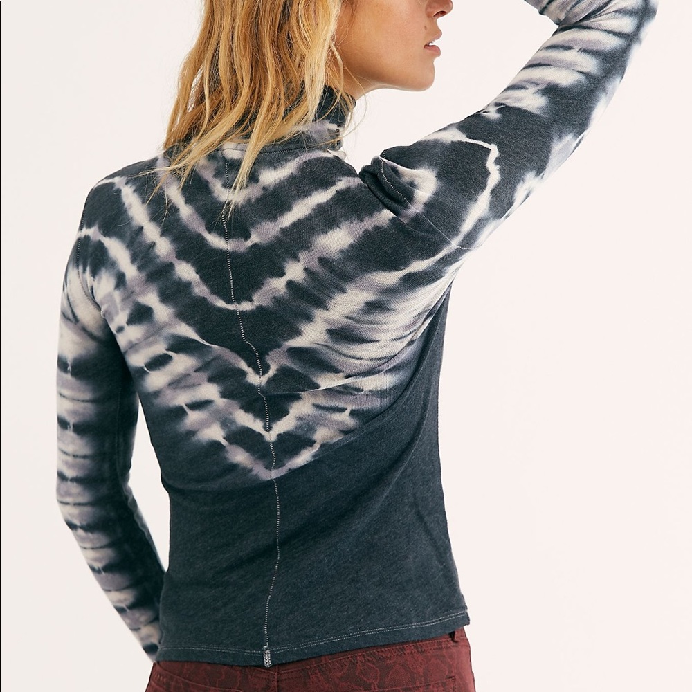 Free People Psychedelic Tie-Dye Turtleneck - Picture 3 of 12